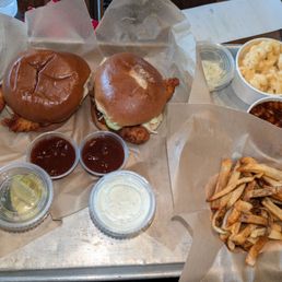 Nashville chicken sandwiches
