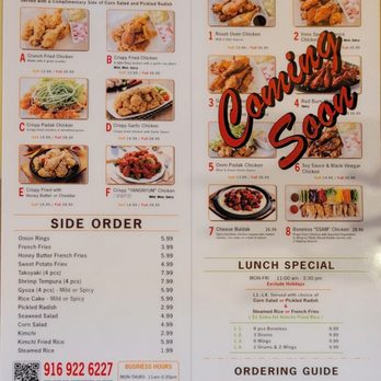 Vons Chicken - Chicken menu - Korean Near Me - Sacramento, California Vons Chicken - Chicken menu - Korean Near Me - Sacramento, California