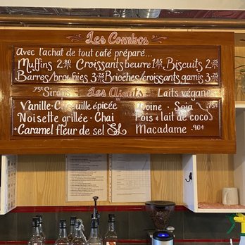 Sweet Lee's - a menu on the wall above the counter - Desserts Near Me - Verdun, Quebec