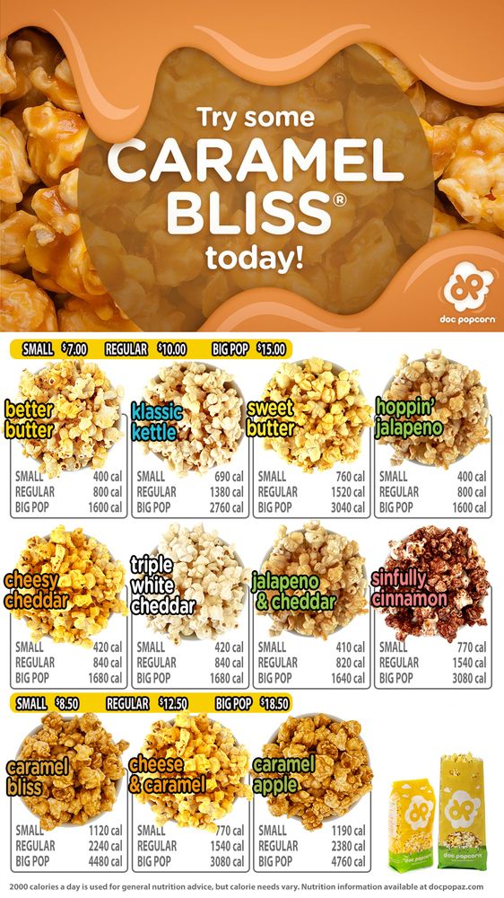 Dippin Dots & Doc Popcorn Logo