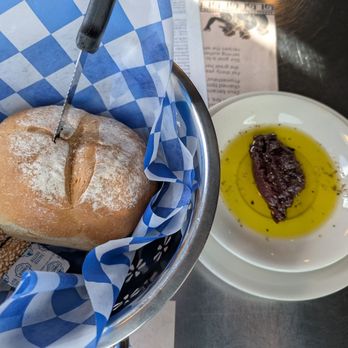 Fotia Greek Taverna - Comp bread and olive tapenade - Greek Near Me - Manchester, New Hampshire