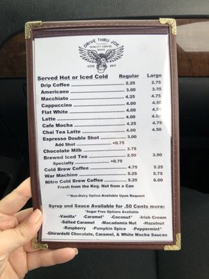 Menu photo 6 Drive Thru Joe Wahiawa, HI