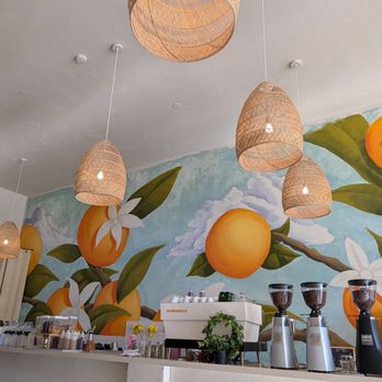 Jaffa Coffee Roasters - Jason Al-Ghussein, artist and muralist, absolutely SLAYED this mural - Coffee & Tea Near Me - Berkeley, California