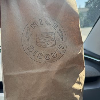 Nice Biscuit - Great branded bag - Vegan Near Me - Syracuse, New York