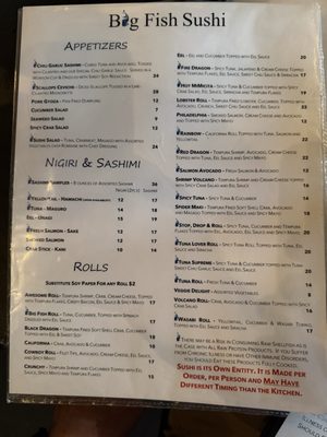 Menu photo 1 Big Fish Restaurant & Bar Orange Beach, AL