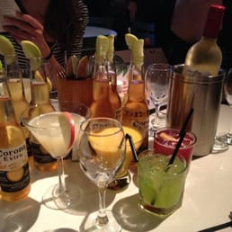 A selection of cocktails to start the evening