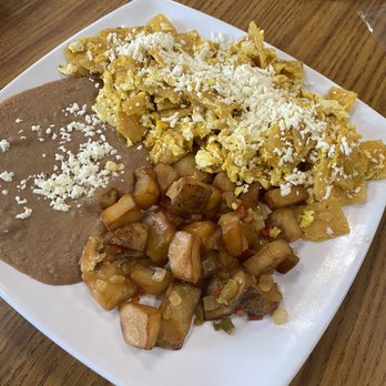 Tostada Regia North Side - Migas Breakfast plate - Mexican Near Me - Houston, Texas Tostada Regia North Side - Migas Breakfast plate - Mexican Near Me - Houston, Texas