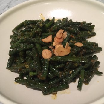 Slanted Door - Stir-fried Long Beans toasted garlic, Szechuan pepper - Vietnamese Near Me - San Ramon, California Slanted Door - Stir-fried Long Beans toasted garlic, Szechuan pepper - Vietnamese Near Me - San Ramon, California