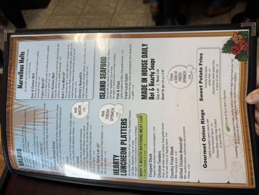 Menu photo 8 Doc's Diner Key Largo, FL