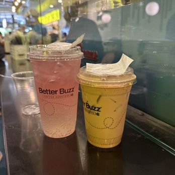 Better Buzz Coffee Coronado - Prickly in pink mojito energy drink and dirty chai tea latte - Coffee & Tea Near Me - Coronado, California