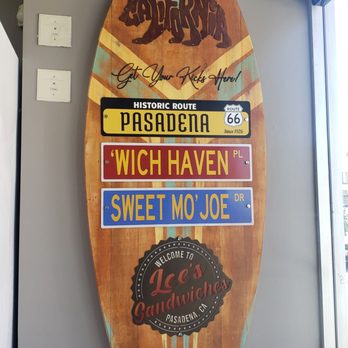 Lee's Sandwiches - Neat surfboard! - Sandwiches Near Me - Pasadena, California Lee's Sandwiches - Neat surfboard! - Sandwiches Near Me - Pasadena, California