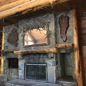 Double Eagle Resort - Fireplace in restaurant - Resorts Near Me - June Lake, California