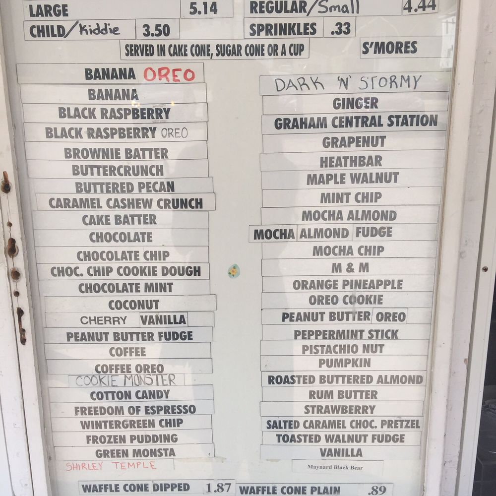 Erikson's Ice Cream - Menu! - Ice Cream & Frozen Yogurt Near Me - Maynard, Massachusetts Erikson's Ice Cream - Menu! - Ice Cream & Frozen Yogurt Near Me - Maynard, Massachusetts