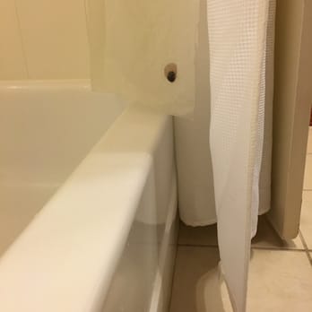 Fairfield by Marriott Inn & Suites Lumberton - Shower curtain too short for the tub.  I had to turn maintenance man and mop up water.  Marriott, you can do better than this. - Hotels Near Me - Lumberton, North Carolina