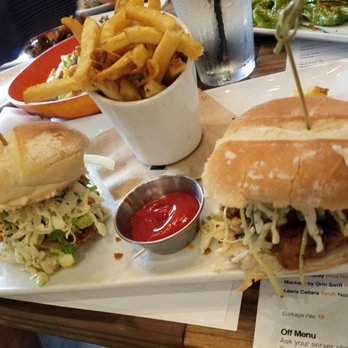 Eureka! - Fried chicken sliders came with fries (HH menu). - American Near Me - Berkeley, California