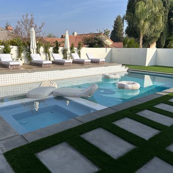 Stockdale Landscape - Backyard New Pool & Composite Wood Deck. - Landscaping Near Me - Bakersfield, California Stockdale Landscape - Backyard New Pool & Composite Wood Deck. - Landscaping Near Me - Bakersfield, California