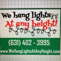 We Hang Lights At Any Height