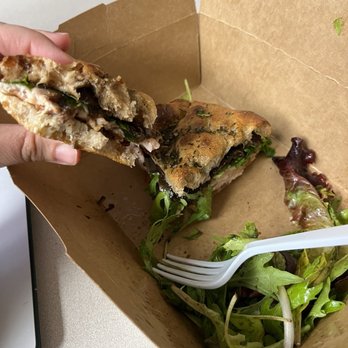 Leviathan Bakehouse - LVTHNTBA sandwich and side salad - Bakeries Near Me - Indianapolis, Indiana