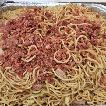 Hashi Okazuya - Medium Pan of Fried Noodles w/ Green Onion on the side - Japanese Near Me - Waipahu, Hawaii Hashi Okazuya - Medium Pan of Fried Noodles w/ Green Onion on the side - Japanese Near Me - Waipahu, Hawaii