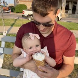 Enjoying ice cream on the bluff in St. Joseph. Enjoying ice cream on the bluff in St. Joseph.