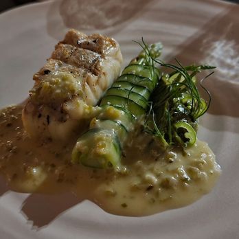 Valle - Halibut in blurred Serrano blanc - Wine Bars Near Me - Oceanside, California