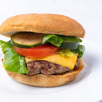 Protein Kitchen - a hamburger with lettuce, tomato, and cheese - Food Delivery Services Near Me - Austin, Texas Protein Kitchen - a hamburger with lettuce, tomato, and cheese - Food Delivery Services Near Me - Austin, Texas