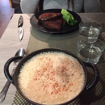 Les Cocottes - My ravioli hiding in the foam topping. - Bistros Near Me - Paris, 01