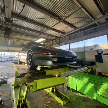 Marin Smog - Toyota MR2 getting an alignment which was turned away for being too low - Smog Check Stations Near Me - Vallejo, California Marin Smog - Toyota MR2 getting an alignment which was turned away for being too low - Smog Check Stations Near Me - Vallejo, California