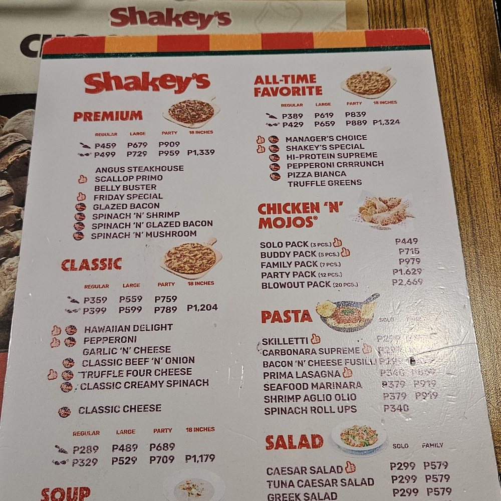 Shakey's Pizza - Menu - Fast Food Near Me - Makati, NCR Shakey's Pizza - Menu - Fast Food Near Me - Makati, NCR