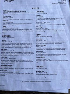 Menu photo 3 Von Ebert Brewing - Glendoveer Portland, OR Menu photo 3 Von Ebert Brewing - Glendoveer Portland, OR