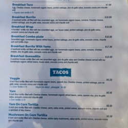 Vorizo Cafe - Menu