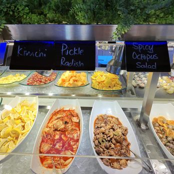 The Yummy Buffet - Kimchi (pickled radish) and spicy octopus salad. - Buffets Near Me - High Point, North Carolina The Yummy Buffet - Kimchi (pickled radish) and spicy octopus salad. - Buffets Near Me - High Point, North Carolina