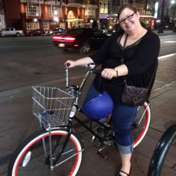 Riding my bike to dinner reservation at Palace Cafe I just told the rest of my party: "I'll meet you there!" Riding my bike to dinner reservation at Palace Cafe I just told the rest of my party: "I'll meet you there!"