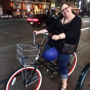 French Quarter Go - Riding my bike to dinner reservation at Palace Cafe I just told the rest of my party: "I'll meet you there!" - Bike Rentals Near Me - New Orleans, Louisiana French Quarter Go - Riding my bike to dinner reservation at Palace Cafe I just told the rest of my party: "I'll meet you there!" - Bike Rentals Near Me - New Orleans, Louisiana