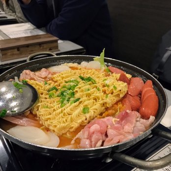 Cho Sun Ok - Budae-jjigae () aka Army stew - Korean Near Me - Thornhill, Ontario Cho Sun Ok - Budae-jjigae () aka Army stew - Korean Near Me - Thornhill, Ontario