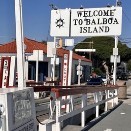 Balboa Island ferry takes passengers, and cars, from Newport Beach to Balboa Island. Balboa Island ferry takes passengers, and cars, from Newport Beach to Balboa Island.