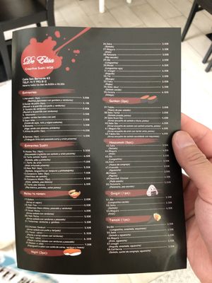 Menu photo 1 De Elise Madrid, M