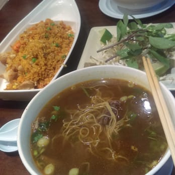 Pho Consomme - Beef noodle soup and chicken fried rice - Vietnamese Near Me - Gardena, California