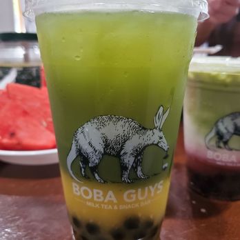 Boba Guys - Sparkling Mango Matcha Fresca - Bubble Tea Near Me - Long Beach, California Boba Guys - Sparkling Mango Matcha Fresca - Bubble Tea Near Me - Long Beach, California