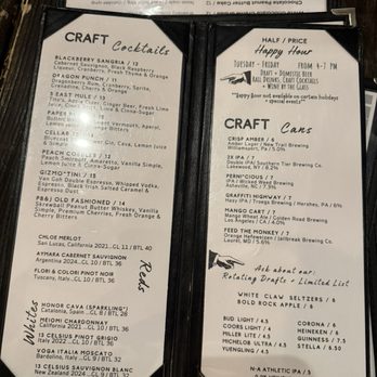 Cellar Door - Menu - New American Near Me - Frederick, Maryland