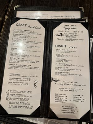 Menu photo 1 Cellar Door Frederick, MD