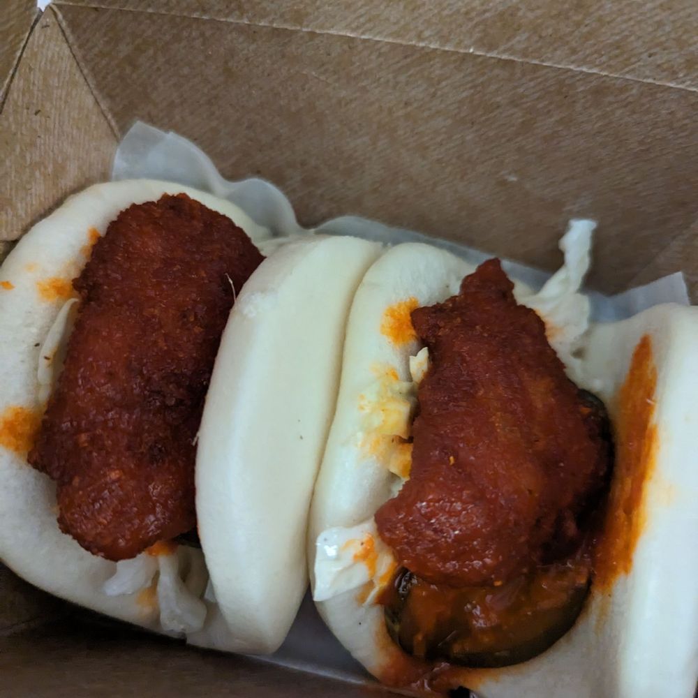 Pork bao buns Pork bao buns