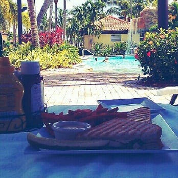 Naples Bay Resort - Cabana at the club house. Lunch - Resorts Near Me - Naples, Florida