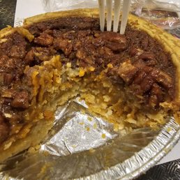 Pecan pie or should I say pumpkin pecan pie not good either way Pecan pie or should I say pumpkin pecan pie not good either way