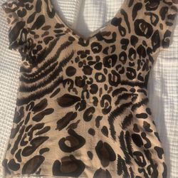Crossroads Trading - Leopard knit top
