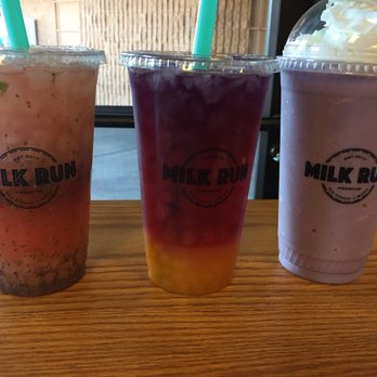 Milk Run - Arizona sunset and Taro smoothie - Coffee & Tea Near Me - Phoenix, Arizona