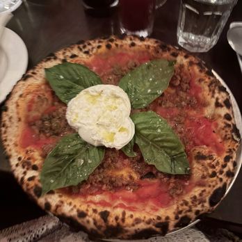 Fiorella - Sunset - Burrata Pizza with sausage - Italian Near Me - San Francisco, California Fiorella - Sunset - Burrata Pizza with sausage - Italian Near Me - San Francisco, California