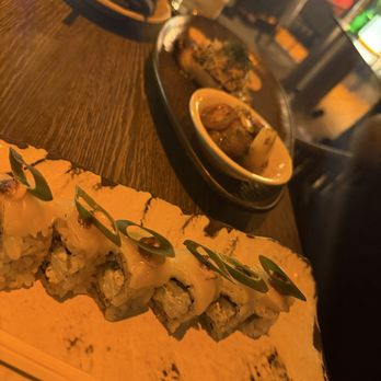 TAKATO - Top: Chilean Seabass, bottom: Spicy Hotate Maki - Japanese Near Me - Fort Lauderdale, Florida TAKATO - Top: Chilean Seabass, bottom: Spicy Hotate Maki - Japanese Near Me - Fort Lauderdale, Florida