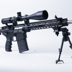 Encino AR Works - .308 Winchester, 18" Stainless Diamond Fluted Barrel, Magpul Offset Flip Up Sights, Sidewinder 30 Scope, VERSA POD Bipod and MORE!