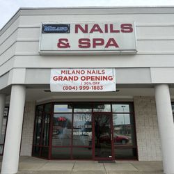 Milano Nails & Spa - Outside signage